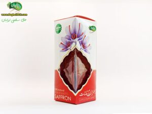 زعفران سرگل قائنات – نیم مثقال (2.3 گرم) – بسته‌بندی آذین