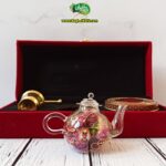 پک هدیه غنچه گل محمدی و زعفران