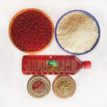 پک سفره ایرانی شامل برنج، زعفران، هل، زرشک و آب زرشک